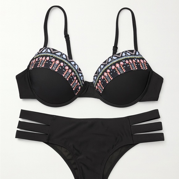 SHEIN Other - NWT Black and Pink Women's Swimwear Set RW3